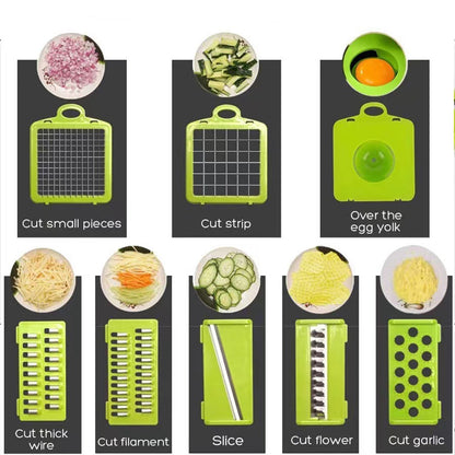 Hot Selling Kitchen Tools Multi 16 in 1 Manual Mandoline Fruit Vegetable Cutter Onion Dicer Veggie Slicer Vegetable Chopper