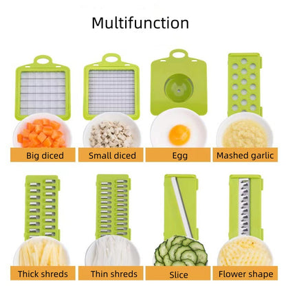 Hot Selling Kitchen Tools Multi 16 in 1 Manual Mandoline Fruit Vegetable Cutter Onion Dicer Veggie Slicer Vegetable Chopper