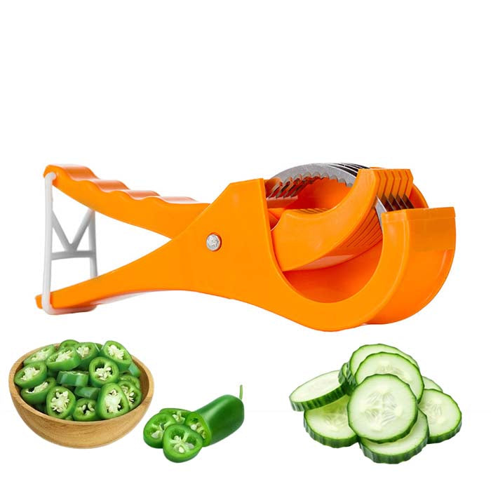 High Quality 2-in-1 Peeler Slicer Plastic Multi-use Banana Cucumber Carrot Cutter Fruit Vegetable Salad Shredder Cutters