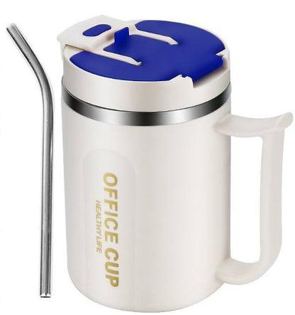 Coffee Mug 304 stainless steel insulated mug office large capacity tea coffee cup milk cup gift (Blue Color)