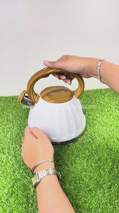 3.2L Stainless Steel Kettle with Unique Marble Coating Design