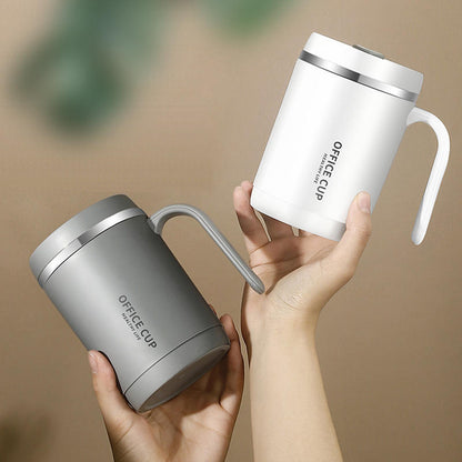 Coffee Mugs Hot Sale 500ml Gray Color 304 Stainless Steel Thermal Mug Breakfast Cup Travel Coffee Mugs