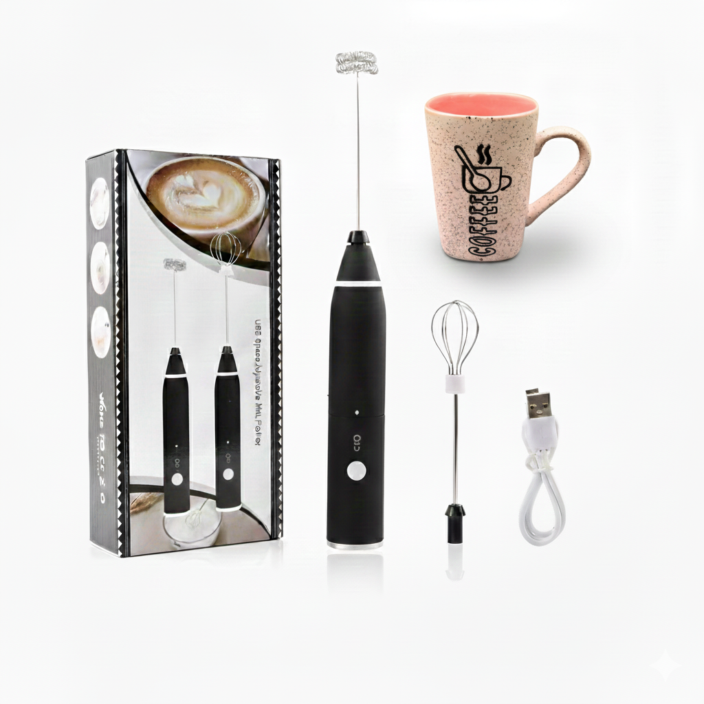 Coffee Mug + Coffee Beater Bundle