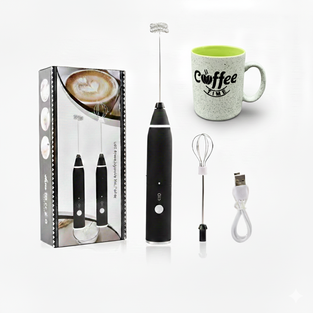 Coffee Mug + Coffee Beater Bundle