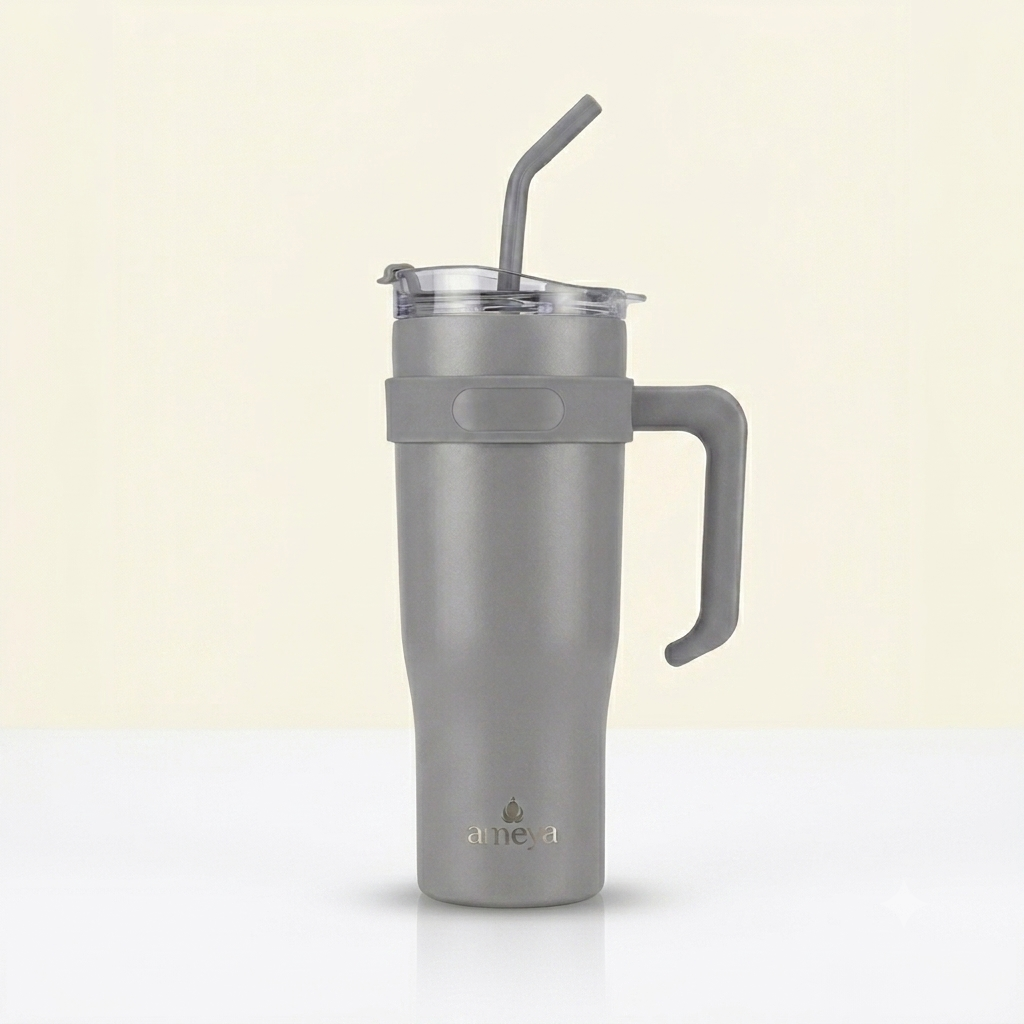 Ameya 40oz Double Wall Travel Tumbler - grey Theme
