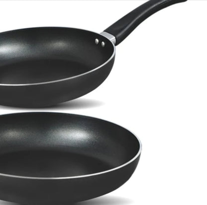 Chef Non Stick 2MM Combo Double Round Frypan 22 cm and 26cm