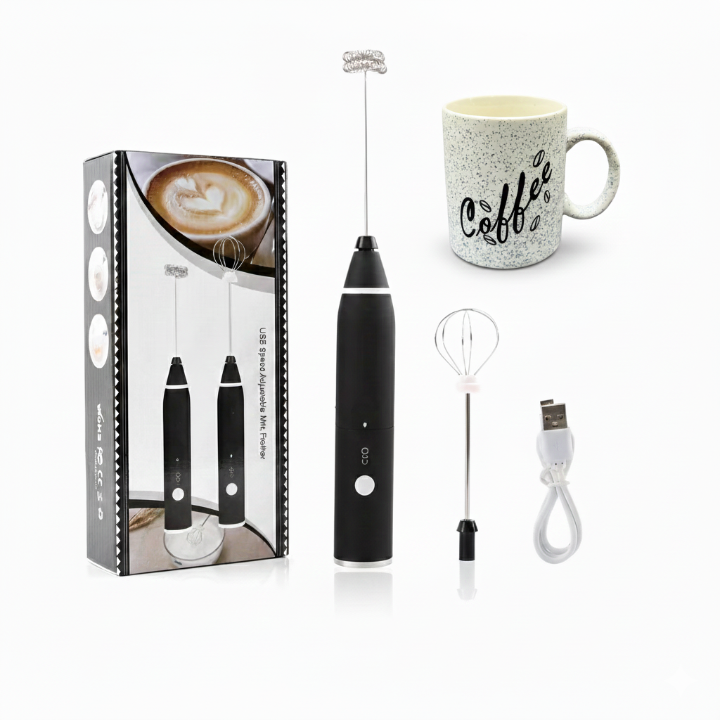 Coffee Mug + Coffee Beater Bundle