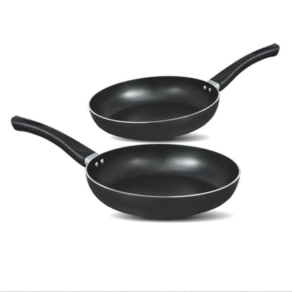 Chef Non Stick 2MM Combo Double Round Frypan 22 cm and 26cm