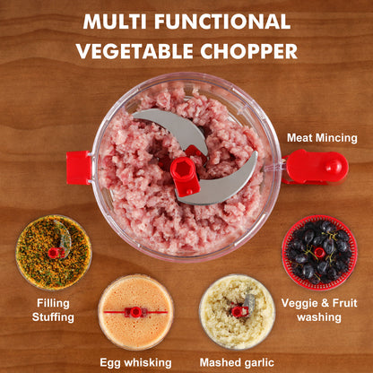 Multi-function Manual Food Processor Swift Food Vegetable Chopper With Stainless Steel Blades 10 IN 1