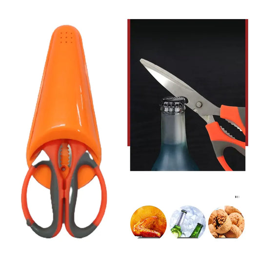 Kitchen Master Vegetable Cutter Extra Sharp Stainless Steel With 5 Blade Scissor & Cover