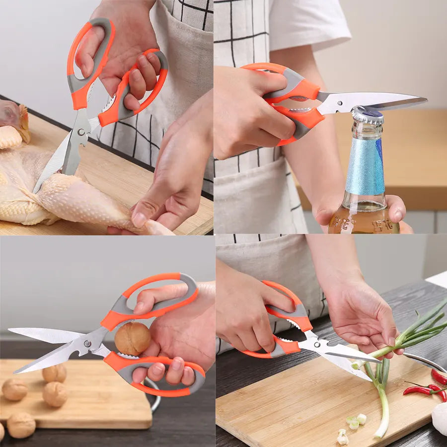 Kitchen Master Vegetable Cutter Extra Sharp Stainless Steel With 5 Blade Scissor & Cover